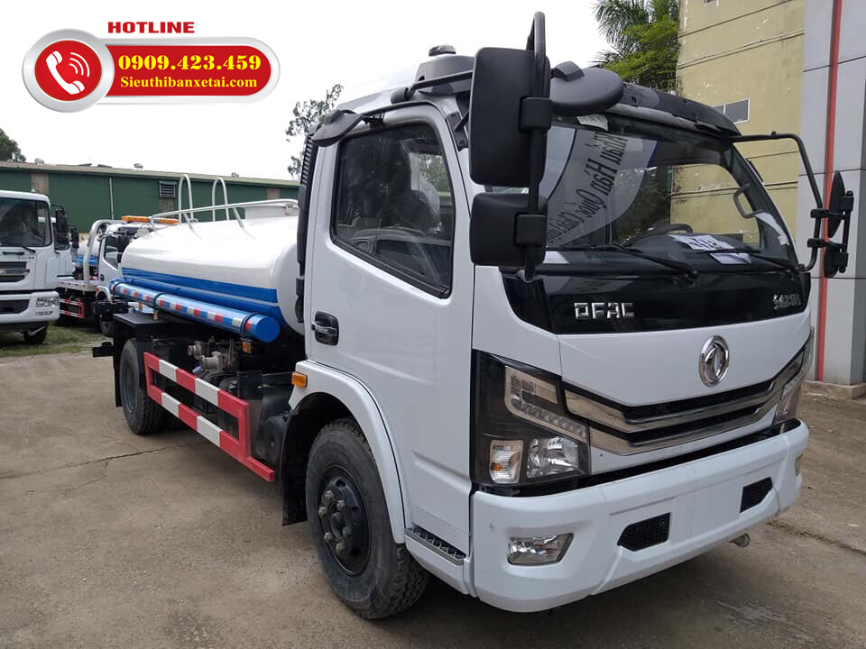 Xe tưới nước rữa đường dongfeng 5 khối nhập khẩu