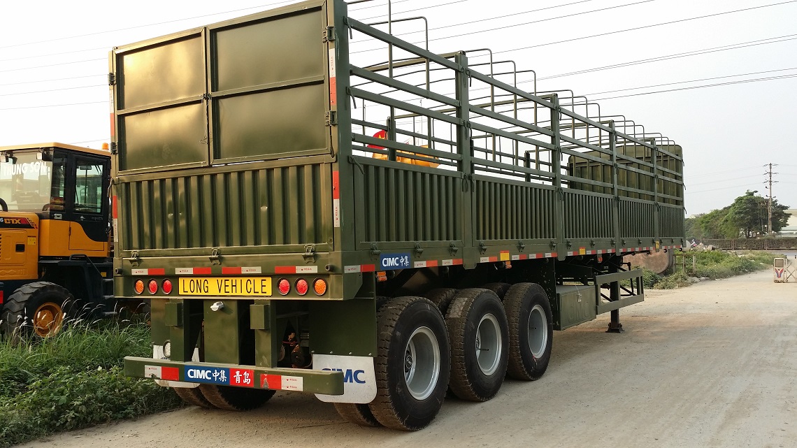 Sơmi rơmooc CIMC lồng 3 trục 40 feet