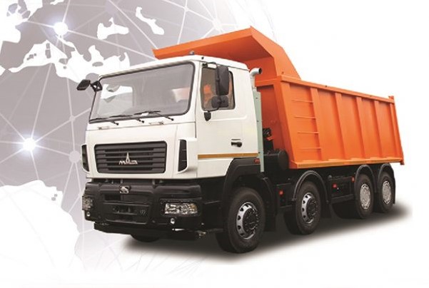 Xe Ben 8x4 (Cầu dầu) MAZ 6516B9